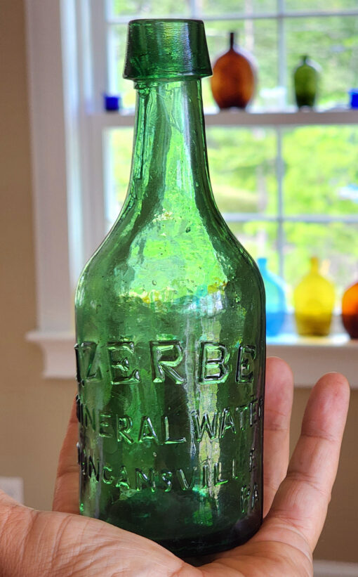 Ext. Rare Zerbe (Duncansville PA) Soda / Mineral Water Bottle!